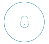 Imagen de candado color azul