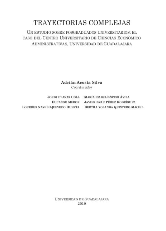 Portada del libro Trayectorias Complejas